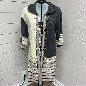 Tribal Wool Blend Cardigan